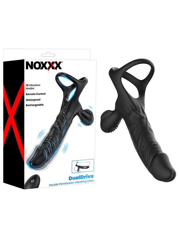 101030-6 NOXXX DualDrive Uzaktan Kumandalı Esnek Takılabilir Titreşimli Penetratör Penis - Görsel 1