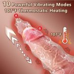 Afrodit Shop Thrusting Huge Thick Dildo Vibratör 21 Cm - Görsel 2