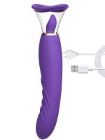 NOXXX Charoite Yalama ve Emme Özellikli Çift Taraflı Vibratör - Görsel 5