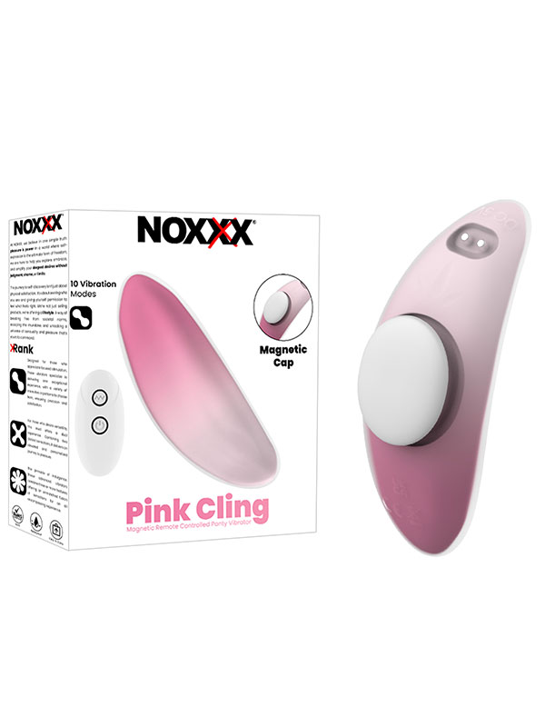 202224-3 NOXXX Pink Cling Mıknatıslı Giyilebilir Uzaktan Kumandalı Vibratör - Görsel 1