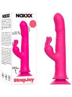 NOXXX StrapJoy İleri Geri Hareketli Döner Başlı Strapon Uyumlu Vantuzlu Vibratör