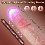 Afrodit Shop Thrusting Huge Thick Dildo Vibratör 21 Cm - Görsel 3