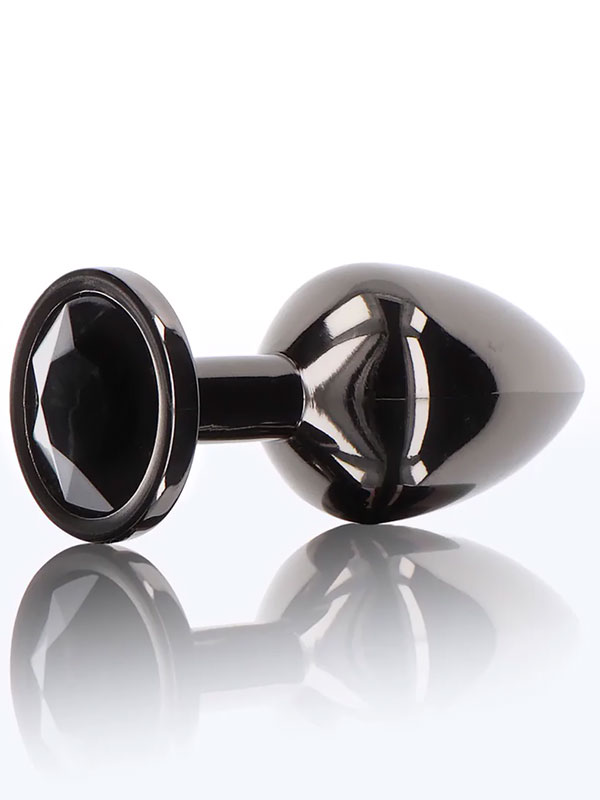 401025-1 NOXXX Siyah Alüminyum Anal Plug Büyük - Görsel 1