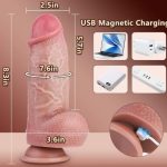 Afrodit Shop Thrusting Huge Thick Dildo Vibratör 21 Cm - Görsel 5