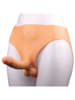 Giyilebilir İçi Dolu Silikon Dildo - Görsel 2