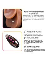 NOXXX İleri Geri Hareketli Isıtmalı Şarjlı Dildo 25 cm - Görsel 5