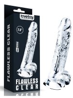 Flawless 7.5'' Clear Jel Dildo 19 cm - Görsel 6