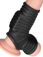 Vibrating Wave Knights Ring with Scrotum Sleeve