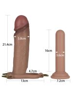 LoveToy Ingen 9'' Enhanced Set L/XL/2XL İçi Boş Kemerli Penis - Görsel 2