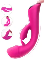 Ultra Güçlü Şarjlı Titreşimli Tavşan Vibratör 22 cm - Görsel 2