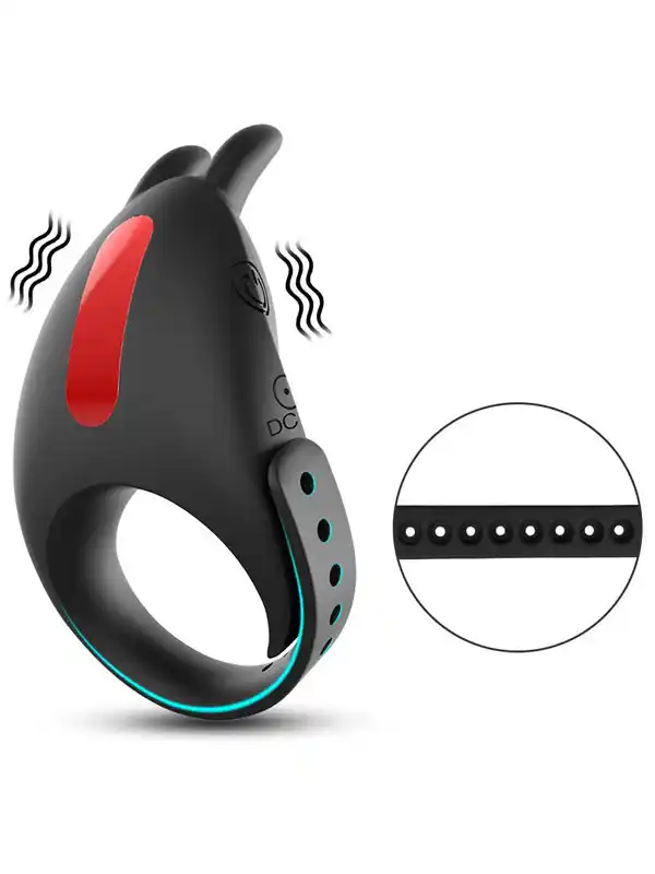 boyutu-ayarlanabilir-7-fonksiyonlu-sarjli-penis-halkasi-6 NOXXX Şarjlı Ayarlanabilir Penis Halkası - Görsel 1