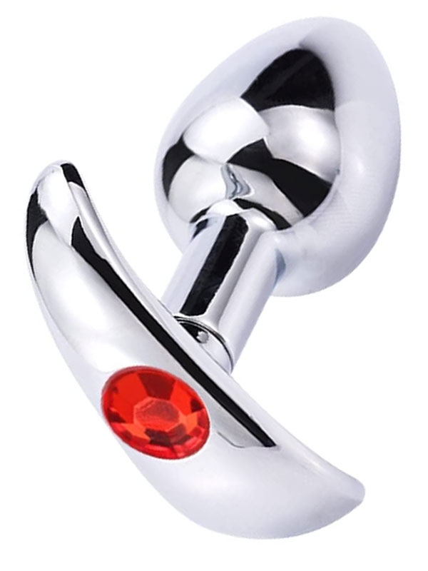 celik-t-anal-plug-tasli-8-5-cm NOXXX Anal Plug Taşlı T şeklinde 8 cm - Görsel 1