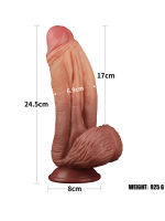 Afrodit Shop 10 İnç Dual layered Platinum Silicone Cock Dildo - Görsel 5