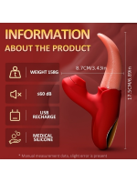 Afrodit Shop 10 Modlu Dil Yalama ve Emiş Vibratörü – G Noktası, Klitoris ve Meme Ucu Uyarıcı - Görsel 3