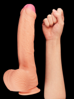 Afrodit Shop 11 İnç Dual Layer Platinum Silicone Cock - Görsel 2