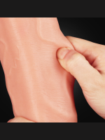 Afrodit Shop 12 İnç Dual Layered Platinum Silicone Cock - Görsel 4