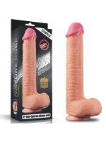 Afrodit Shop 12 İnç Dual Layered Platinum Silicone Cock Dildo