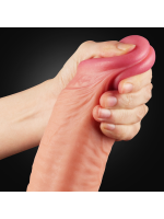Afrodit Shop 12 İnç Dual Layered Platinum Silicone Cock Dildo - Görsel 4