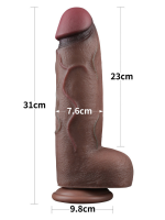 Afrodit Shop 12 İnç Dual Layered Silicone Cock XXL - Görsel 5