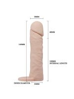 Afrodit Shop 16cm Real Softskin Penis Kılıfı - Görsel 5