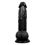 Afrodit Shop 19CM Gerçekçi Siyah Dildo Yapay Penis - Görsel 2