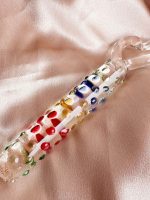 Afrodit Shop 19cm Tırtıklı Yüzeyli Renli Anal ve Vajinal Dildo - Görsel 2