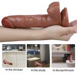 Afrodit Shop 20CM Gerçekçi Kahverengi Dildo Penis - Görsel 4