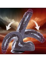 Afrodit Shop 26 cm Black Giant XXL Gerçekçi Silikon Dildo – Güçlü Vakum Tabanlı, Kalın ve Esnek Tasarım - Görsel 3