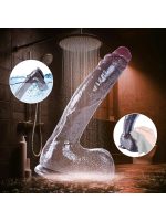 Afrodit Shop 26 cm Black Giant XXL Gerçekçi Silikon Dildo – Güçlü Vakum Tabanlı, Kalın ve Esnek Tasarım - Görsel 4