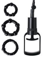 Afrodit Shop 3 halkalı Penis Pompası PVC Şeffaf 20,5 cm - Görsel 4