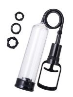 Afrodit Shop 3 halkalı Penis Pompası, PVC siyah 23,5 cm 3 halkalı