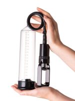 Afrodit Shop 3 halkalı Penis Pompası, PVC siyah 23,5 cm 3 halkalı - Görsel 3