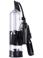 Afrodit Shop 3 halkalı Titreşimli penis pompası PVC Siyah 22,8 cm - Görsel 2