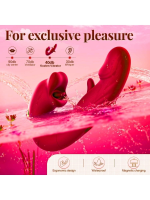 Afrodit Shop 3’ü 1 Arada G Noktası ve Klitoris Vibratörü – Dil ve Emme Fonksiyonlu, Su Geçirmez Silikon Stimülatör (Kırmızı) - Görsel 3