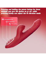 Afrodit Shop 4in1 – Kırmızı Zarafet, Dört Fonksiyon Bir Arada Telefon Aplikasyonlu Modern Vibratör - Görsel 3