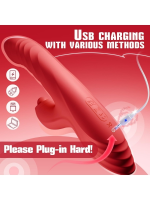 Afrodit Shop 4in1 – Kırmızı Zarafet, Dört Fonksiyon Bir Arada Telefon Aplikasyonlu Modern Vibratör - Görsel 4