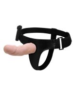 Afrodit Shop 6 cm Dolgulu İçi Boş Titreşimli Belden Bağlamalı Straplon Kumandalı Vibratör