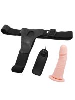 Afrodit Shop 6 cm Dolgulu İçi Boş Titreşimli Belden Bağlamalı Straplon Kumandalı Vibratör - Görsel 3