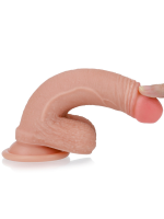 Afrodit Shop 7 İnç Dual layered Platinum Silicone Cock Dildo - Görsel 3
