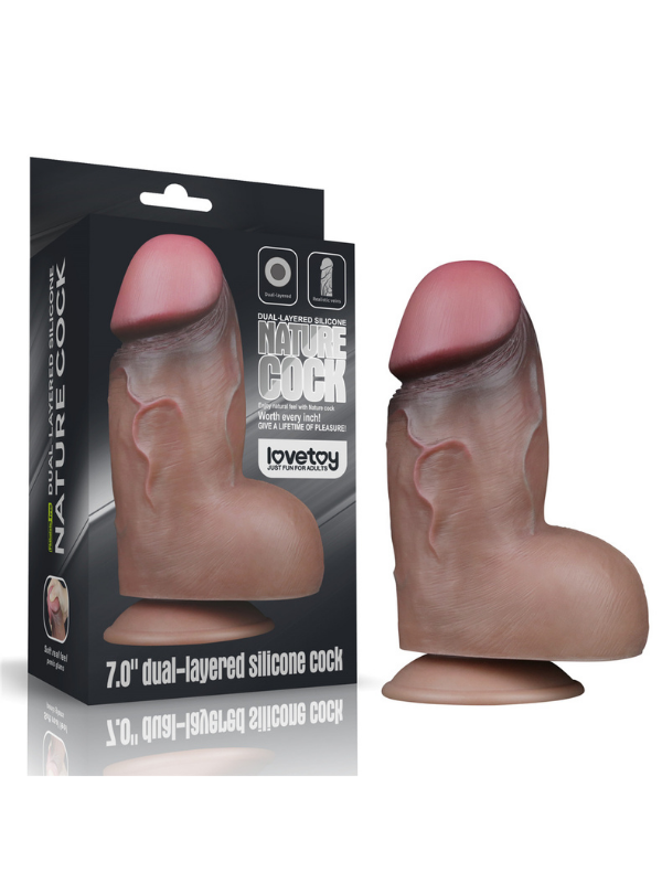 censan-70-inc-dual-layered-platinum-silicone-cock-1115196-1 Afrodit Shop 7.0 İnç Dual Layered Platinum Silicone Cock - Görsel 1