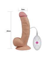 Afrodit Shop 8.5 İnç The Ultra Soft Dude Vibrating Realistik Vibratör - Görsel 4