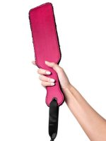Afrodit Shop Anonymo BDSM Kırbaç 0009 Kadife Kadife Kırmızı 37 cm - Görsel 3