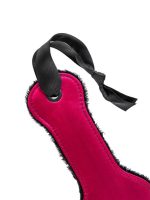 Afrodit Shop Anonymo BDSM Kırbaç 0009 Kadife Kadife Kırmızı 37 cm - Görsel 5