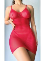 Afrodit Shop Arkası İp Detaylı Fantazi Çekici Mini Gecelik
