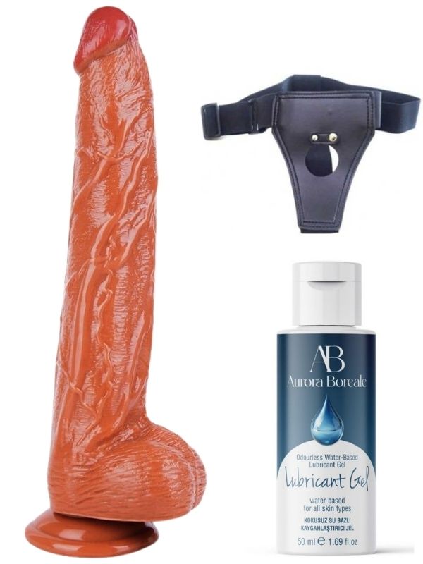 censan-belden-baglamali-kayganlastirici-set-noctis-32cm-melez-dildo-no6-974156-1 Afrodit Shop Belden Bağlamalı Kayganlaştırıcı Set Noctis 32cm Melez Dildo No:6 - Görsel 1
