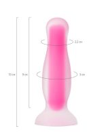 Afrodit Shop Beyond Cain Glow Gece Parlayan Anal Plug , Silikon, Şeffaf, 10 cm - Görsel 4