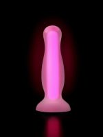 Afrodit Shop Beyond Cain Glow Gece Parlayan Anal Plug , Silikon, Şeffaf, 10 cm - Görsel 5