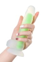 Afrodit Shop Beyond Yeşil Dick Glow Gece Parlayan Dildo, Silikon, Şeffaf, 18 cm - Görsel 4