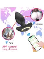 Afrodit Shop Big Boat Anchor Swing – Telefon Kontrollü Titreşimli Anal Plug (Siyah) - Görsel 5