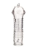 Afrodit Shop Boyn Penis Kılıfı TPR  Şeffaf 14,7 cm